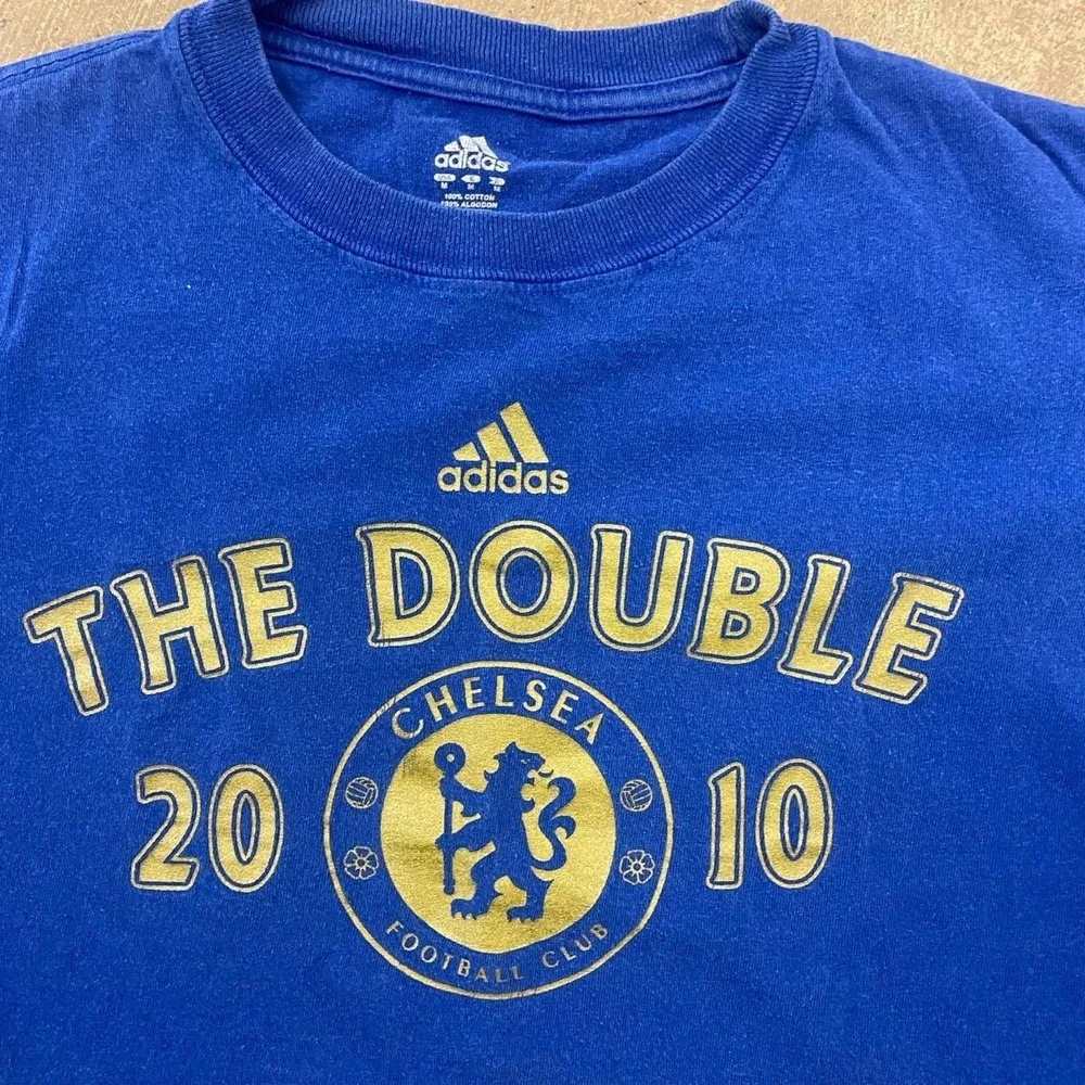 Chelsea Football Club 2010 The Double Champions Adidas Premier League T-Shirt M